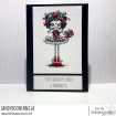 DAY OF THE DEAD ODDBALL RUBBER STAMP